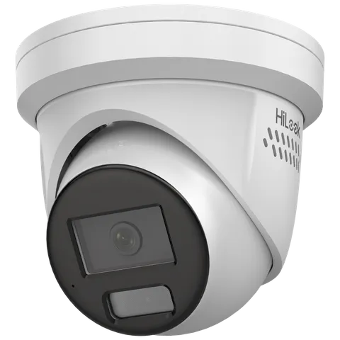 HiLook IPC-T269H-MU/SL 6MP All-in-One Turret Camera with Strobe & Audio Alarm – 2.8mm Lens